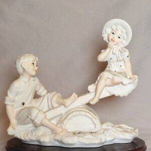 Giuseppe Armani "On The See Saw" Vintage Home/Office Collectible Sculpture Decor